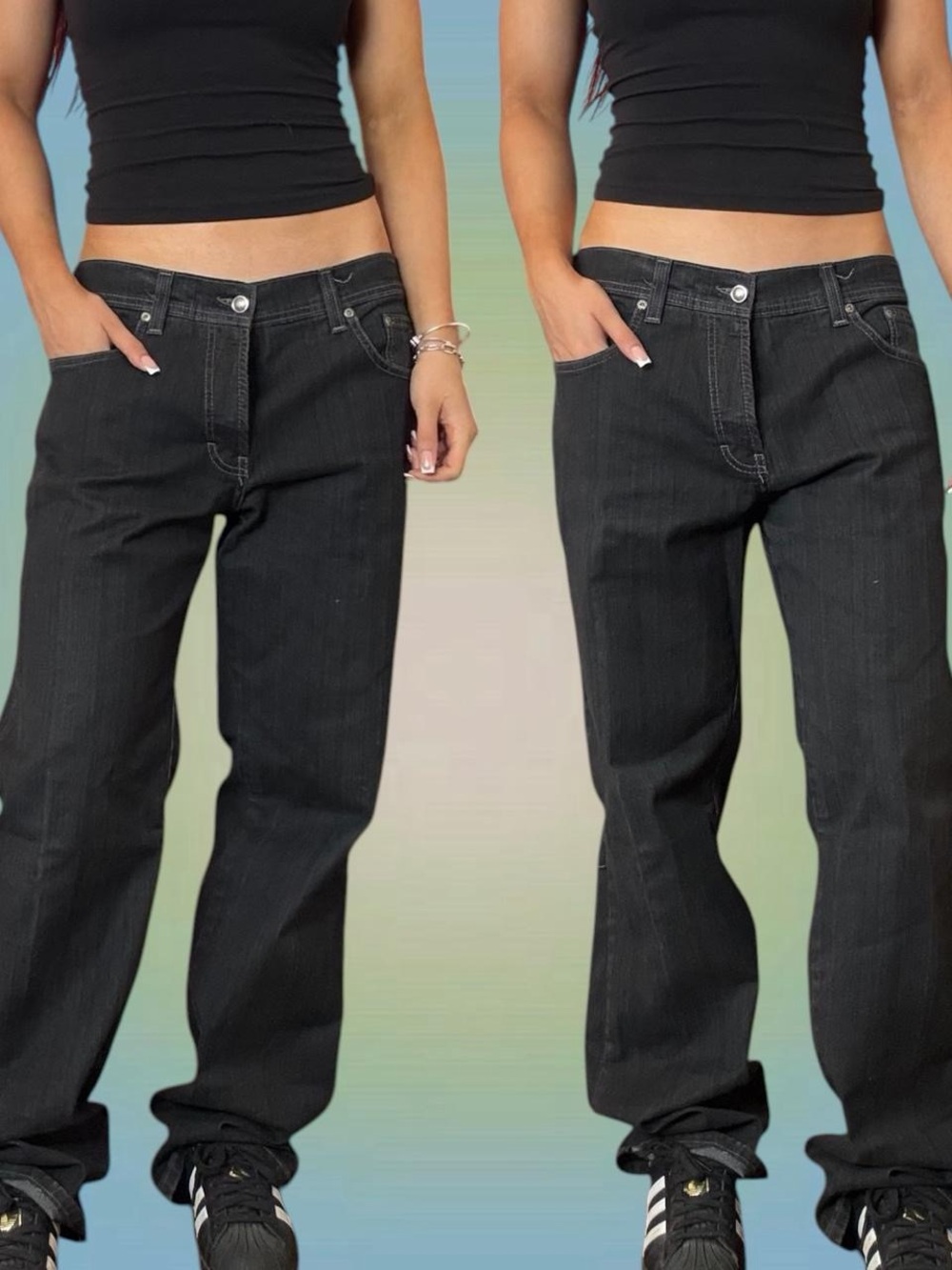 Point Zero Men's Relaxed Black Jeans